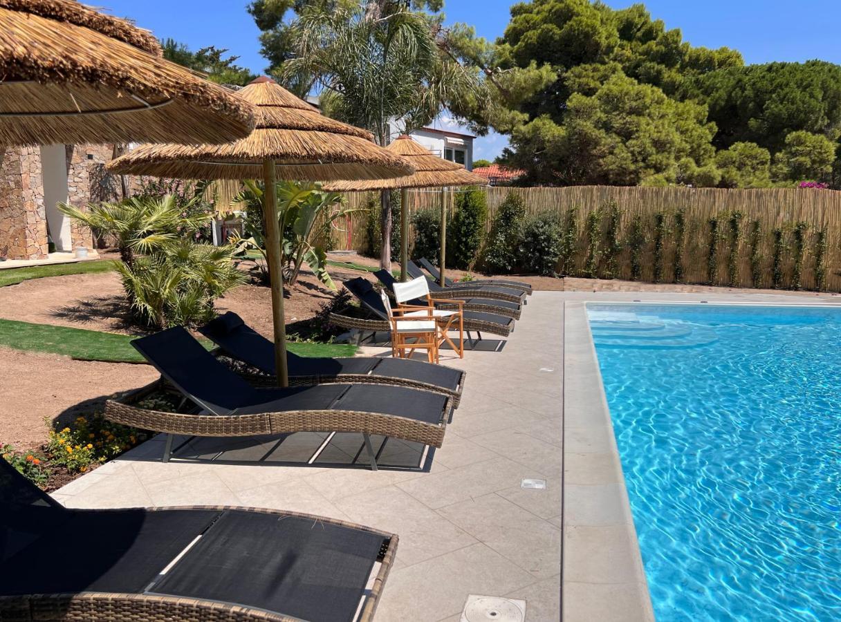 Villa Aquamarina Pavoncella Rossa Porto Pino Buitenkant foto