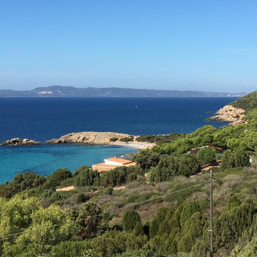 Villa Aquamarina Pavoncella Rossa Porto Pino Buitenkant foto